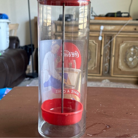 Vintage Coca-cola Glass Straw Holder Dispenser “Have A Coke” 1980’s A017 EUC - Picture 4 of 7